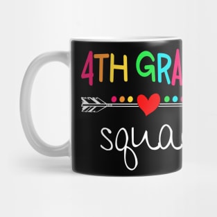 4th Grade Squad Fourth Teacher Student Team Back To School Shirt Mug